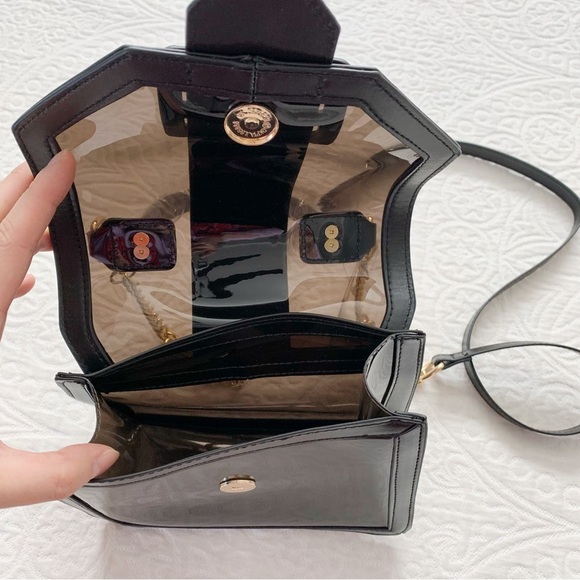 Anthropologie Clear Buckle Top Handle Bag - Picture 8 of 8